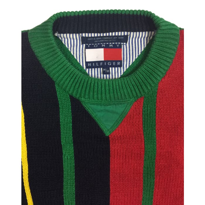 Christmas Stripes Tommy Hilfiger Vintage Sweater Size