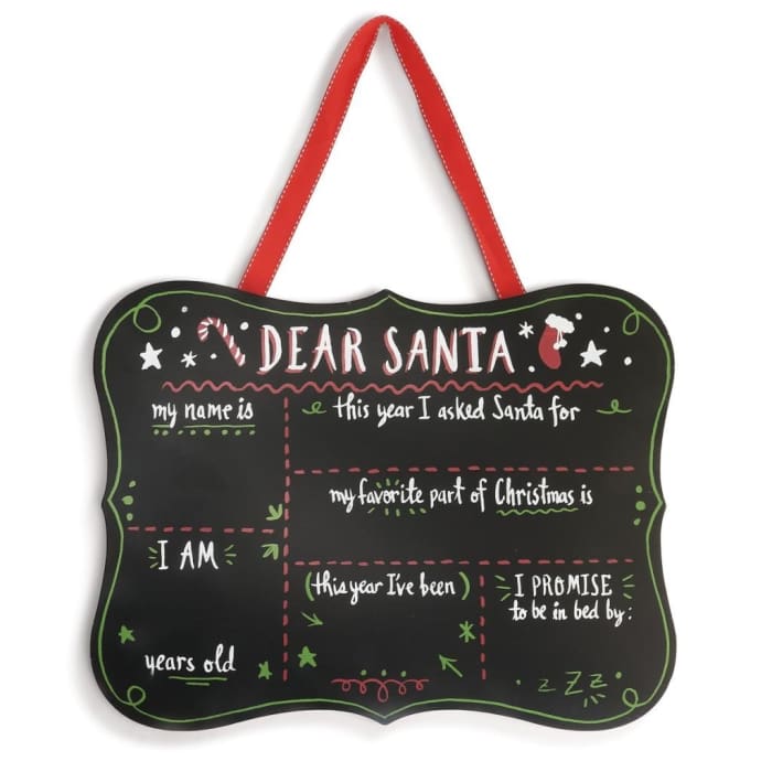 Dear Santa's Chalkboard