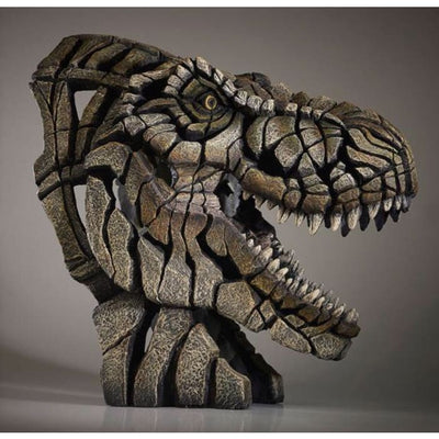 Dinosaur T-Rex Bust Edge Sculpture - Christmas