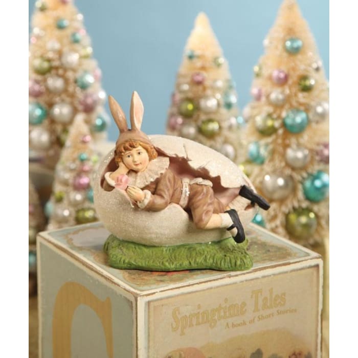 Easter Bunny Child In Egg - Easter