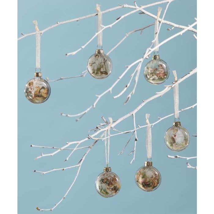 Easter Mini Easter Glass Disc Ornaments Set - Easter