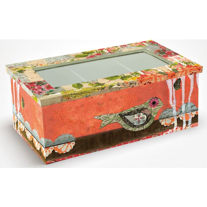 Gifts Single Savour The Moment Tea Box 3 3/4 High X 9 Wide X 5 1/4 Deep - Christmas