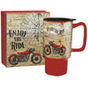 Gifts Single Vintage Motorcycle Travel Mug 18 Oz - Fathers Day