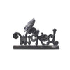 Halloween 8.25 Inch Black Glittered Wicked Message Tabletop With Crow - Halloween