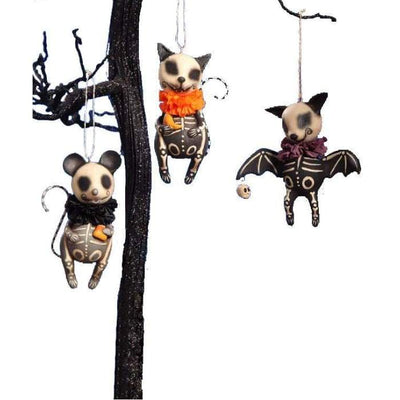 Halloween Animal Skelly Ornament (Set of 3) - Halloween