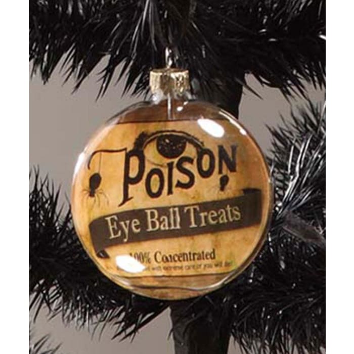Halloween Glass Disc Ornament (Set of 3) - Halloween