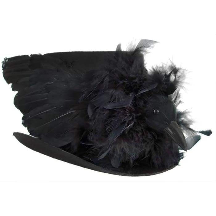 Halloween Haunted Raven Top Hat - Halloween