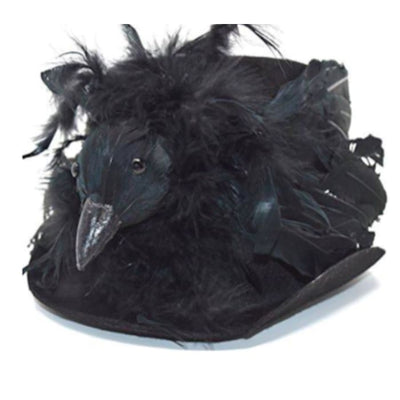 Halloween Haunted Raven Top Hat - Halloween