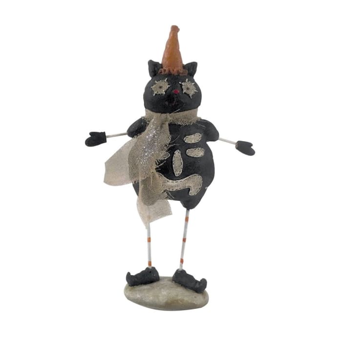 Halloween Primitive Spooky Black Cat - Halloween