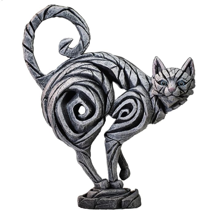 Halloween Rustic Cat Edge Sculpture - Halloween
