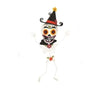 Halloween Skeleton Day Of The Dead Ornament With Witch Hat - Halloween