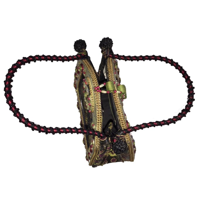 Mary Frances Asian Inspired Dragon Embellished Handbag - Accessory