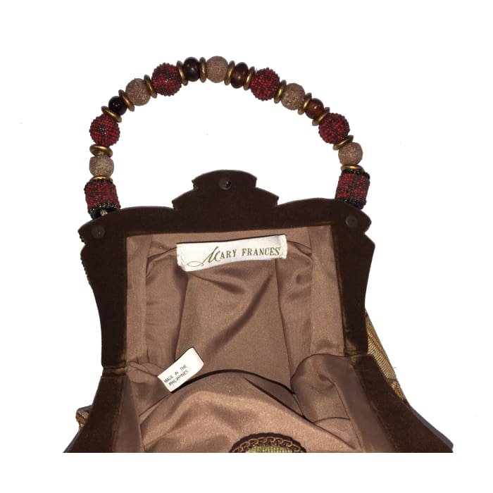 Mary Frances Elephant Tapestry & Beaded Handle Bag - Accessory