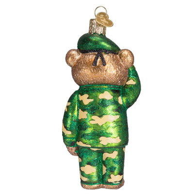 Ornament Army Bear 5 - Christmas