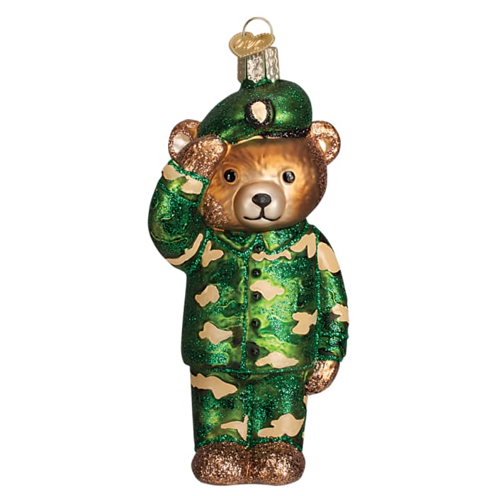 Ornament Army Bear 5 - Christmas
