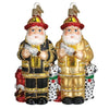 Ornament Fireman Santa 2 Piece Set 5 - Christmas