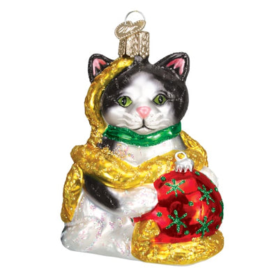 Ornament Holiday Kitten 3 1/2 - Christmas