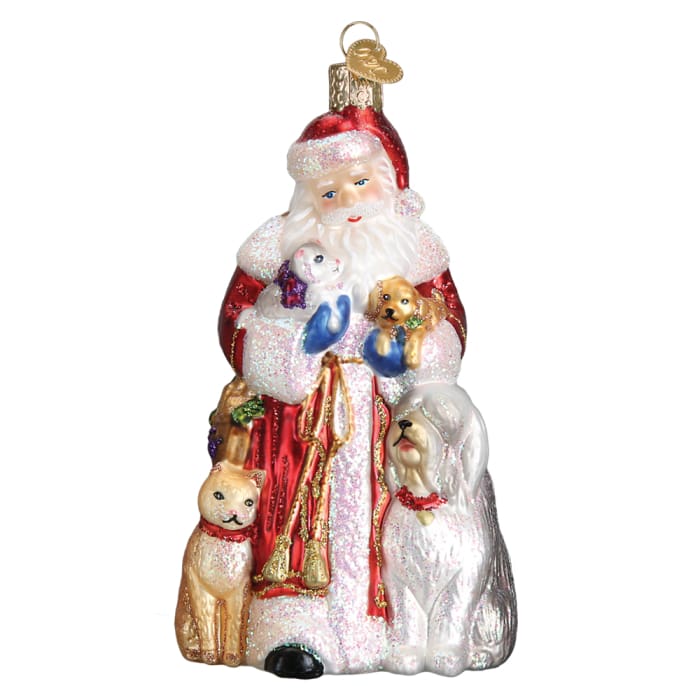 Ornament Santas Furry Friends 5 1/2 - Christmas