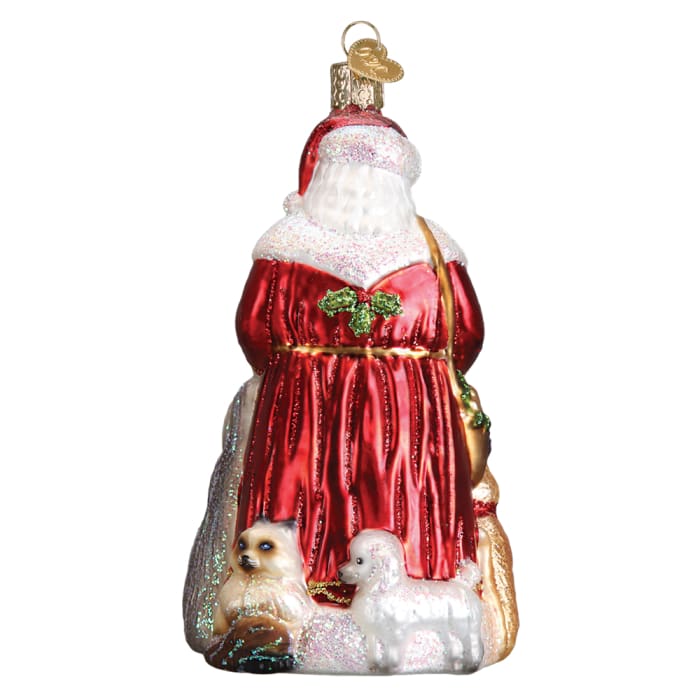Ornament Santas Furry Friends 5 1/2 - Christmas