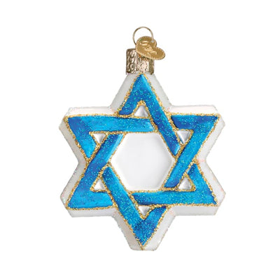 Ornament Star Of David 3 1/2 - Christmas