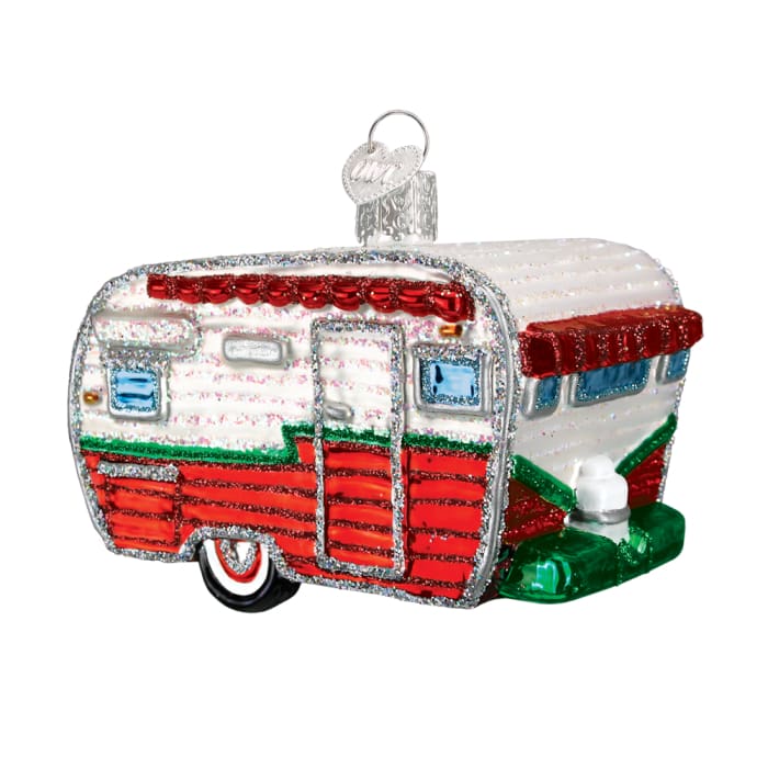 Ornament Travel Trailer 2 x 3 1/4 Wide - Christmas