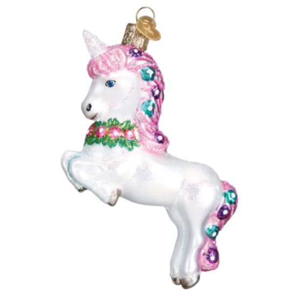 Prancing Unicorn Ornament - Christmas