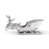 Reindeer Pulling Sleigh With Silver Finish - Christmas