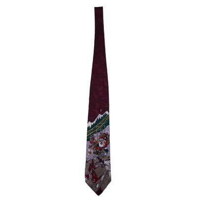 Santa Claus Is Coming To Town Silk Tie - Christmas