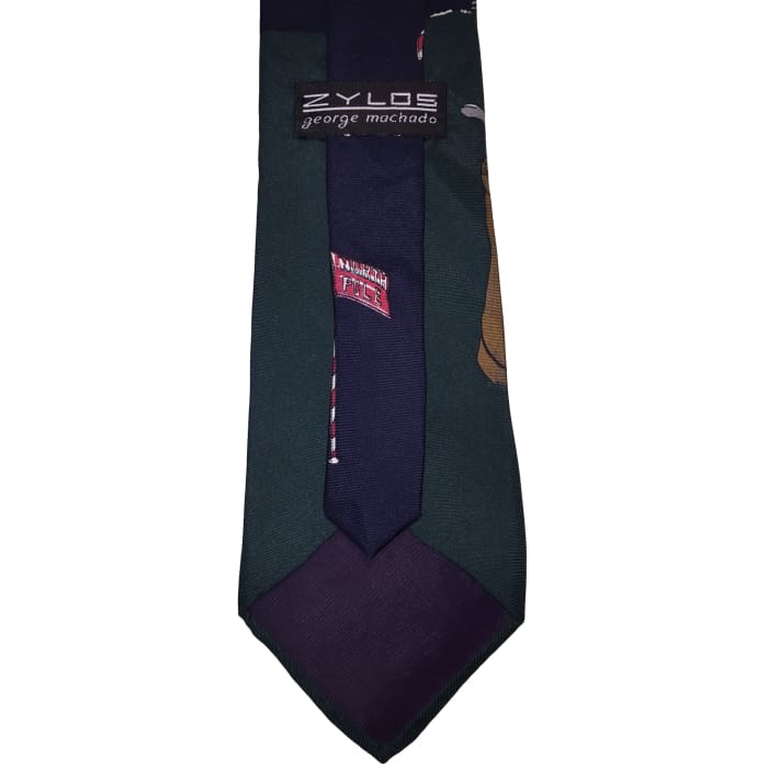 Santa Golf Silk Tie - Christmas