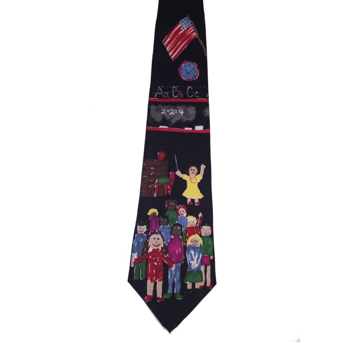 School Days Silk Tie - Christmas