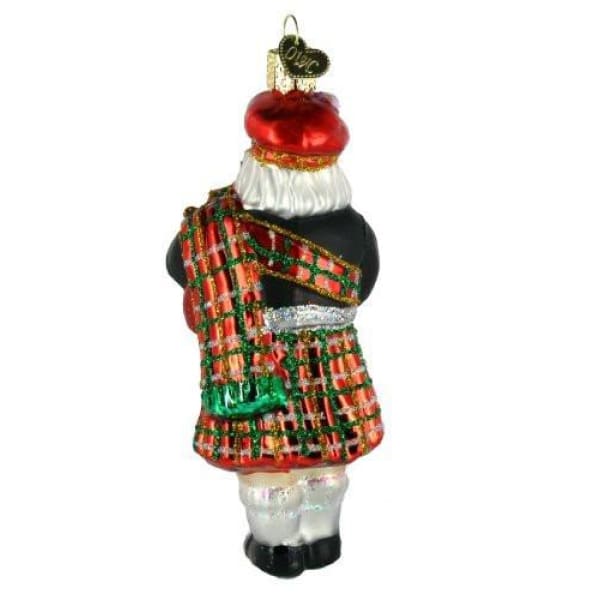 St. Patricks Day Ornament Highland Santa 5 1/4 - St. Patricks Day
