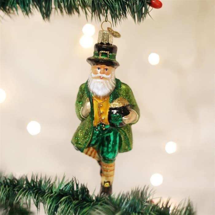 St. Patricks Day Ornament Irish Santa 5 1/4 - St. Patricks Day