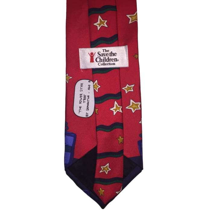 The Power Star Tree Silk Tie - Christmas
