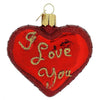 Valentine I Love You Heart Ornament - Valentines Day
