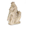 Wiseman figurine Kneeling With Light Antiqued Natural Finish 12 Inches - Christmas
